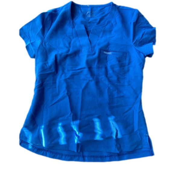 Women's 1-Pocket Tuck-In Scrub Top FUSEryx royal blue - Picture 1 of 4